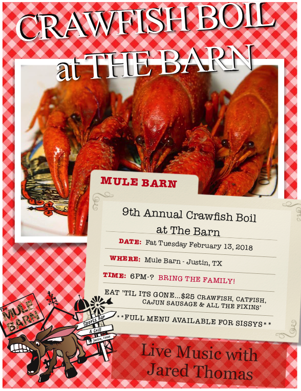 9th Annual Crawfish Boil At The Barn The Mule Barn Outhouse