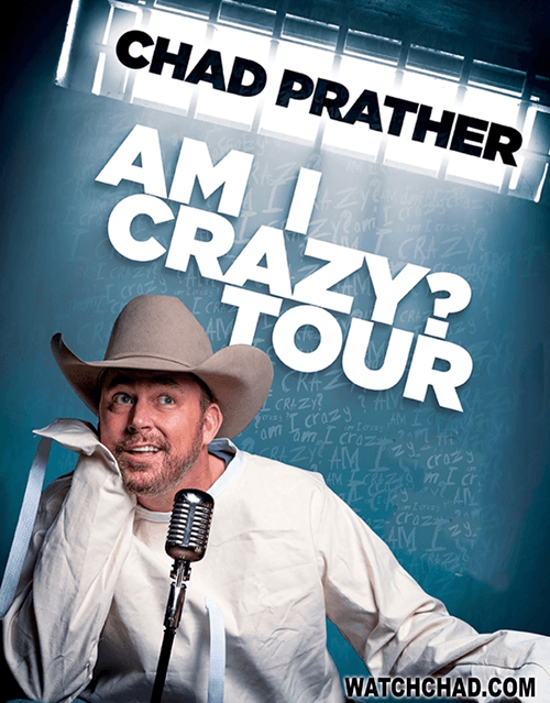 Chad Prather Am I Crazy Tour Blue's Bourbon and Brews Bar