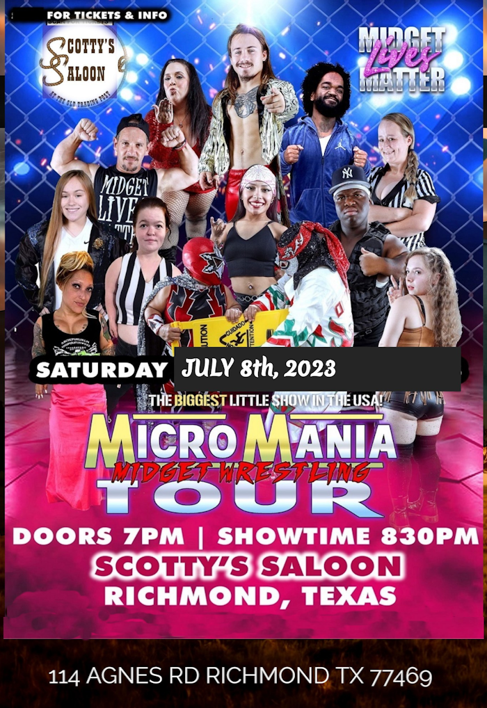 Micro Mania Tour Midget Wrestling Scotty's Saloon Outhouse Tickets