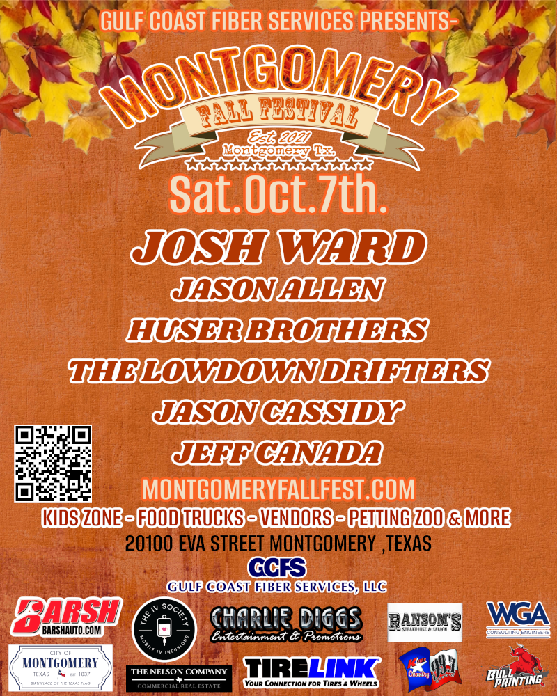 Montgomery Fall Fest Featuring Josh Ward, Jason Allen, The Huser