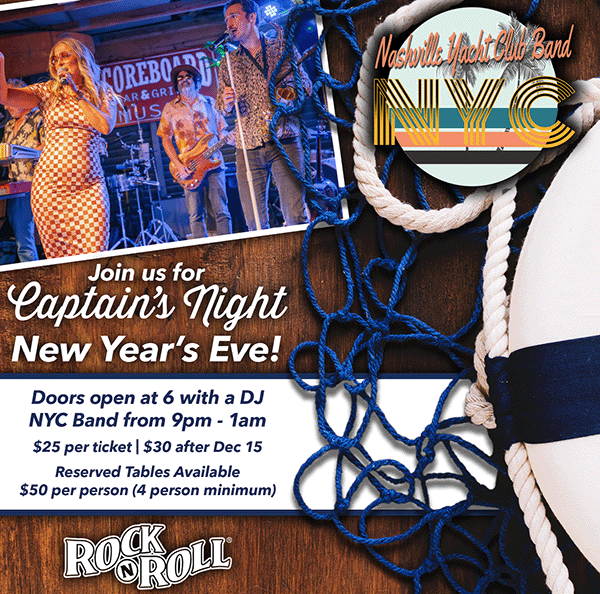 New Years Eve with Nashville Yacht Club Scoreboard Outhouse Tickets