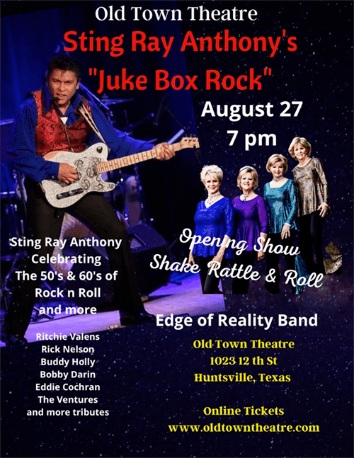 Sting Ray Anthony's Juke Box Rock | Old Town Theatre | Outhouse Tickets