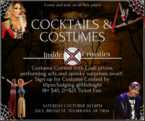 Cocktails & Costumes | Crossties | Outhouse Tickets