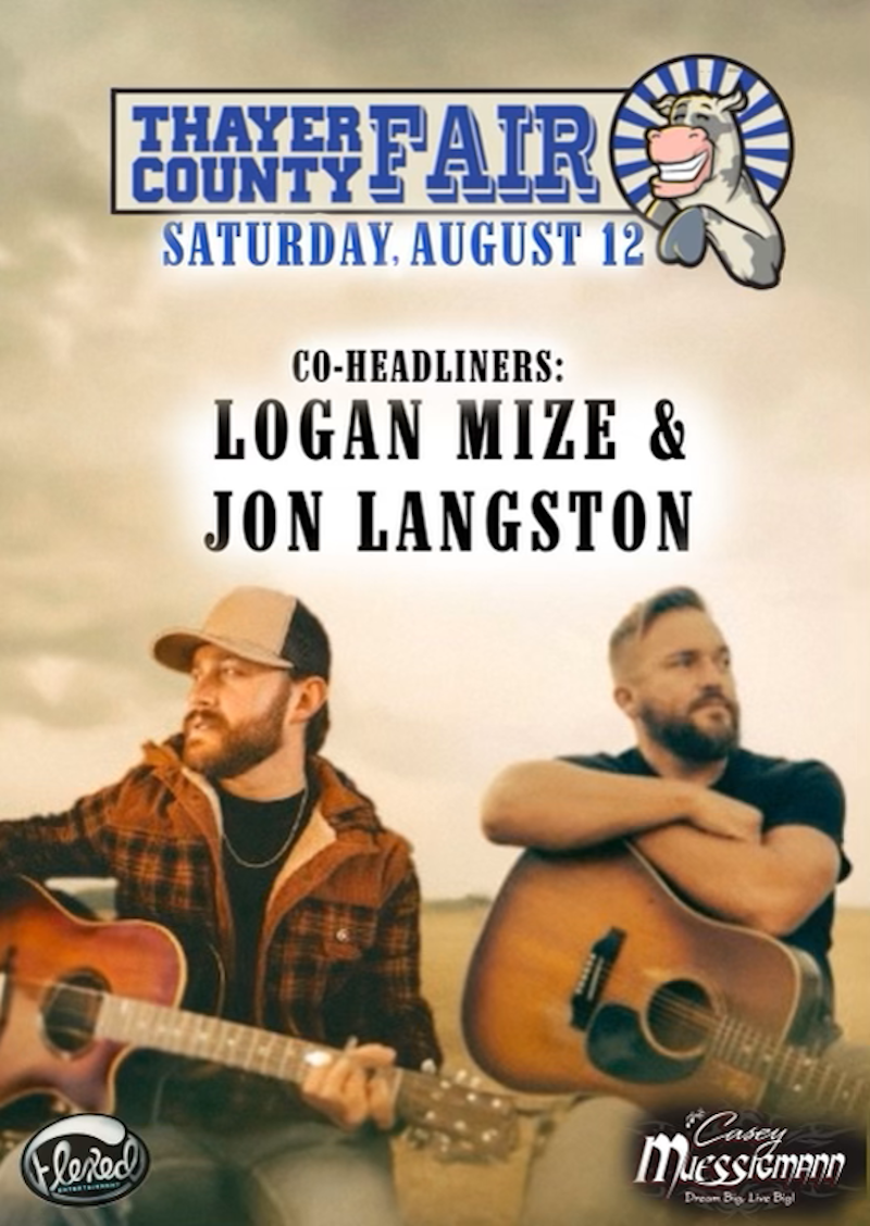 Logan Mize & Jon Langston at Thayer County Fair Thayer Country