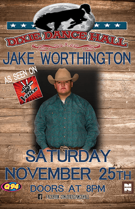 Jake Worthington at The Dixie Dance Hall Dixie Dance Hall